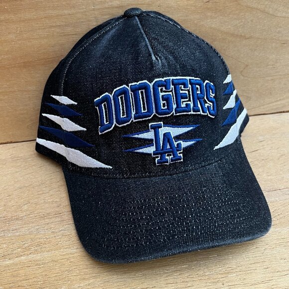 MITCHELL & NESS LOS ANGELES DODGERS FADED DENIM PRO PINCH SNAPBACK HAT NEW - Picture 1 of 4